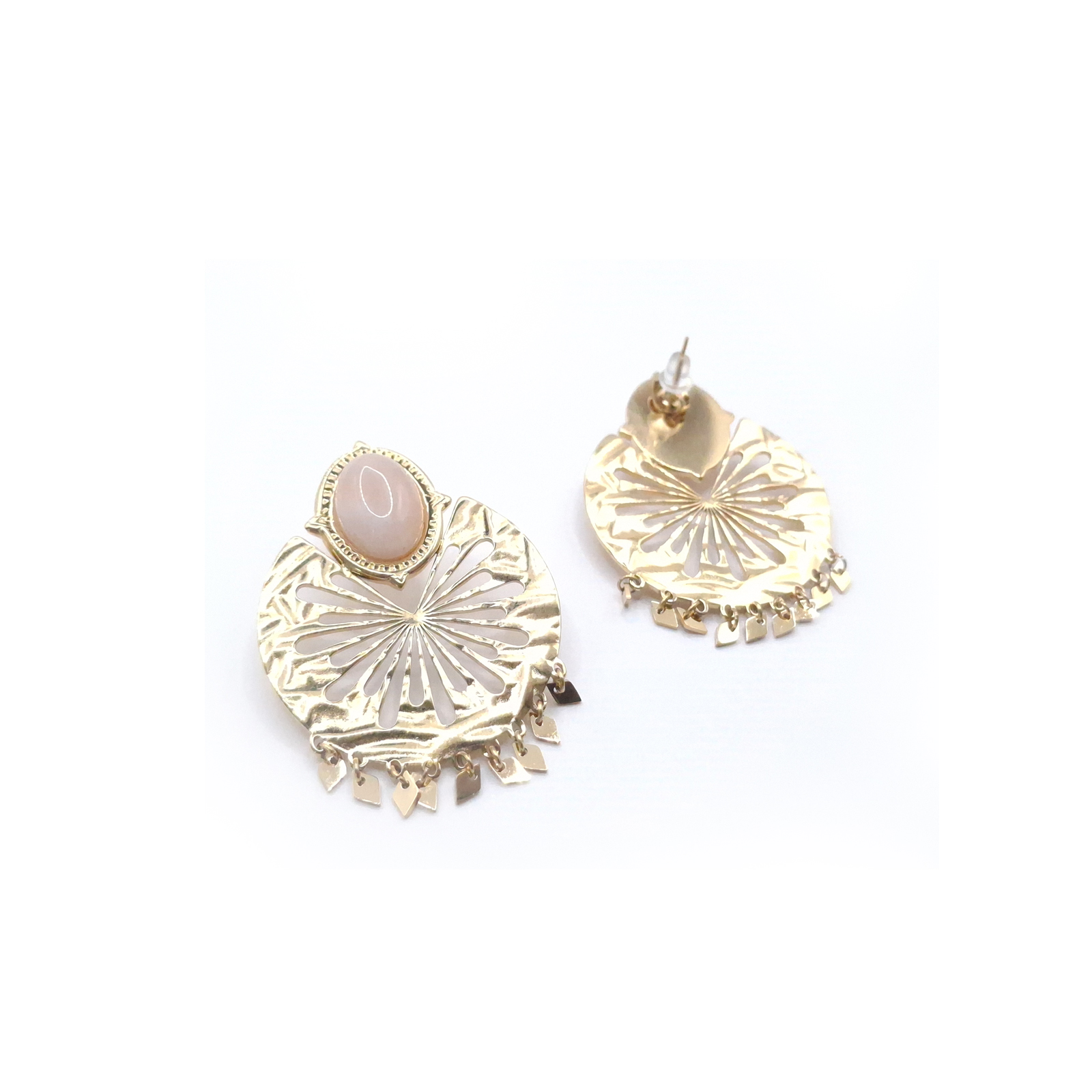 Boucles d'Oreilles Cercle d'Or – Image 2
